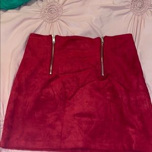F21 faux suede mini skirt❤️
